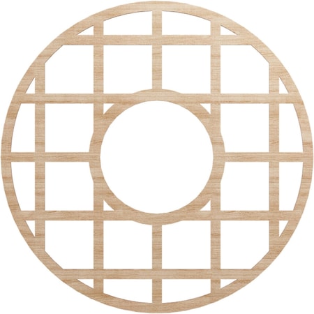 Ekena Millwork O'Neal Wood Fretwork Pierced Ceiling Medallion, Alder, 38"OD x 13 3/4"ID x 3/8"T CMWP38X38X0375ONAL